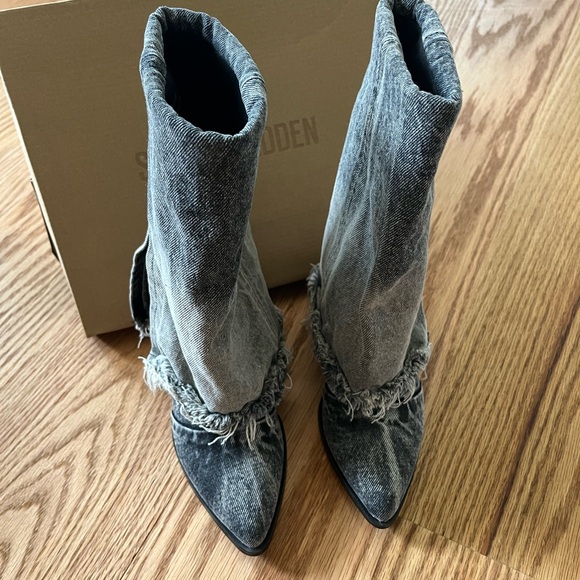 Steve Madden denim boots - Picture 7 of 8